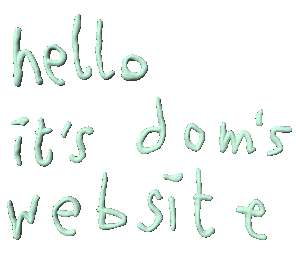 a wavy text greets you